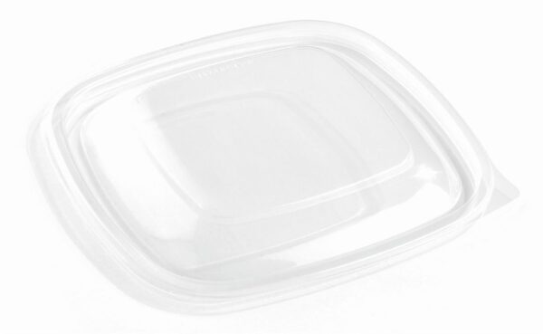 Fastpac Square Microwavable Container 500 ml Clear Lids-0