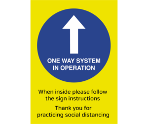 One Way System in Operation Notice