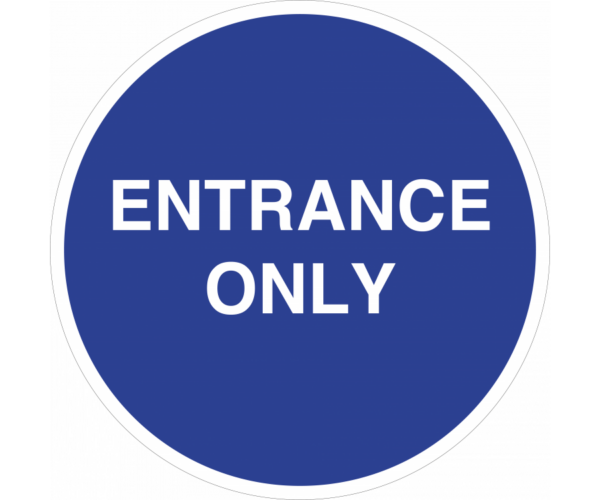 Non Slip Entrance Only Floor & Wall Graphic-0