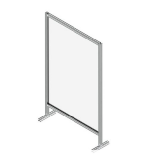 Floor-standing Single Panel Protective Screen