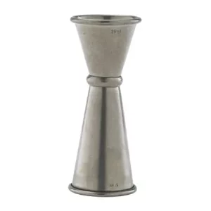 stainless steel silver jigger and measuring tool for drinks