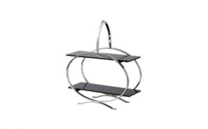 Artis 2 Tiered Steel & Acrylic Cake Stand 29 x 14cm/11.4 x 5.5"