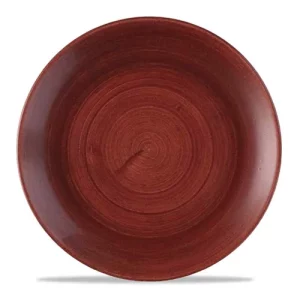 Churchill Super Vitrified Stonecast Patina Coupe Plate Red Rust 16.5cm