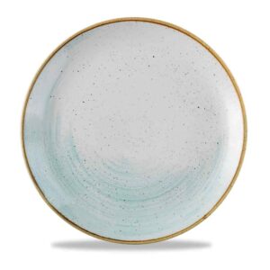 Churchill Super Vitrified Stonecast Accents Coupe Plate Duck Egg 28.80cm/11.34"