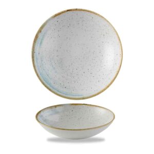 Churchill Super Vitrified Stonecast Accents Coupe Bowl - Duck Egg - 18.2 Inch