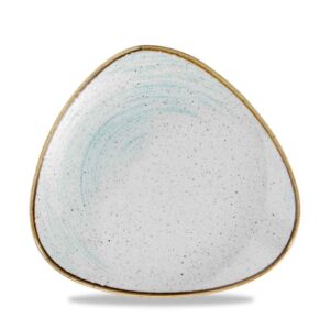 Churchill Super Vitrified Stonecast Accents Triangle Plate Duck Egg 22.90cm/9.02"