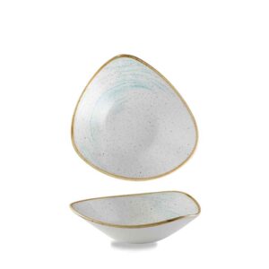 Churchill Super Vitrified Stonecast Accents Triangle Bowl - Duck Egg - 23.5 Inch