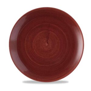 Churchill Super Vitrified Stonecast Patina Coupe Plate Red Rust 28.8cm/11.34"