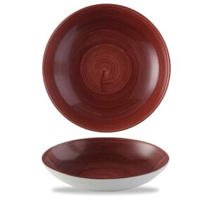 Churchill Super Vitrified Stonecast Patina Coupe Bowl – Red Rust – 24.8 cm