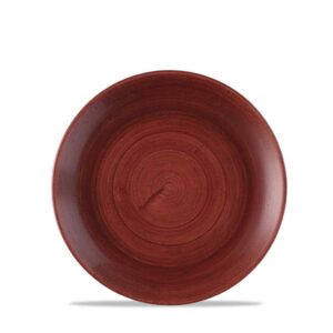 Churchill Super Vitrified Stonecast Patina Coupe Plate Red Rust 16.5cm/6.5"