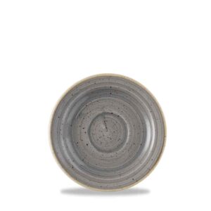 Churchill Super Vitrified Stonecast Saucer – Peppercorn Grey – 32 cm