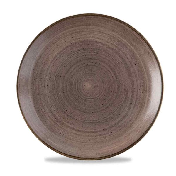 Stonecast Raw Coupe Plate - Brown 28.8cm