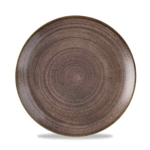 Stonecast Raw Coupe Plate – Brown 21.7cm