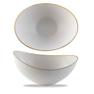 Churchill Super Vitrified Stonecast Melamine Moonstone Buffet Bowl – Barley White – 38 cm