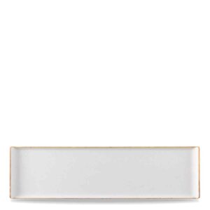 Churchill Super Vitrified Stonecast Melamine Rectangle Buffet Tray – Barley White – 28.8 cm