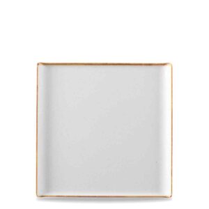 Churchill Super Vitrified Stonecast Melamine Square Buffet Tray - Barley White - 28.1 Inch