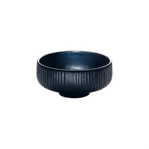 Nara Black Relief Round Bowl