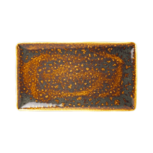 Vesuvius Amber Rectangle Tray 33cm x 19cm (13? x 7 1/2″)