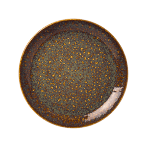 Vesuvius Amber Coupe Plate 30cm (11 3/4″)