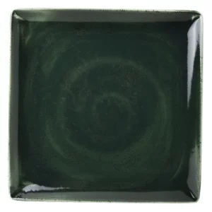 Steelite Performance Vesuvius Square Plate Burnt Emerald 27cm x 27cm/10.6" x 10.6"