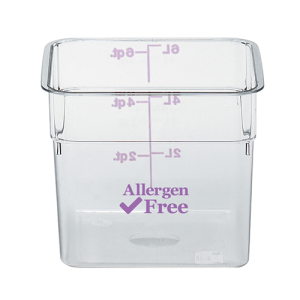 Cambro 5.7L Allergen Square Storage Container