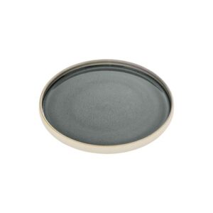 Playground Nara Grey Flat Round Plate 21cm/8.3"