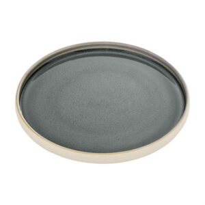 Nara Grey Flat Round Plate