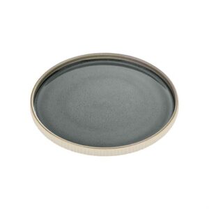 Nara Grey Flat Round Plate