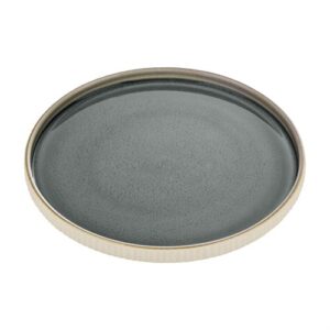 Playground Nara Grey Flat Round Plate 27cm/10.6"