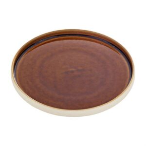 Playground Nara Brown Round Flat Plate 27cm/10.5"