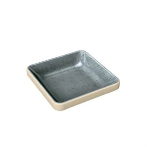 Nara Grey Flat Square Bowl