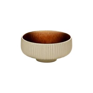 Nara Brown Relief Round Bowl