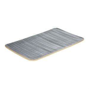 Nara Grey Relief Rectangular Platter