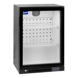 black single door bottle cooler