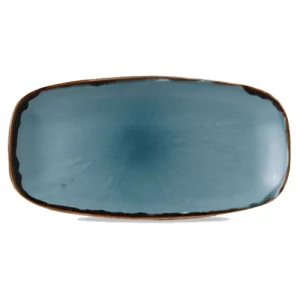 Dudson Harvest Chefs Oblong Plate Blue