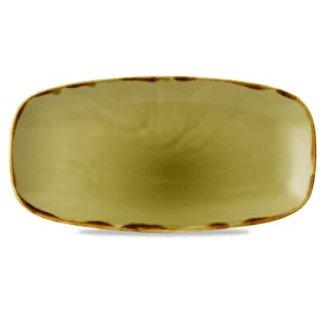 Dudson Harvest Chefs Oblong Plate Green