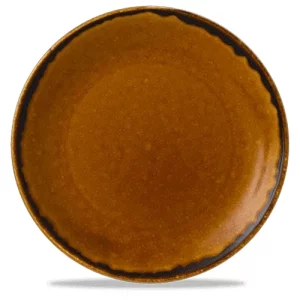 Dudson Harvest Coupe Plate Brown 16.5cm