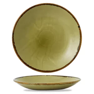 Dudson Harvest Deep Coupe Plate Green