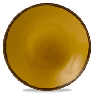 Dudson Harvest Deep Coupe Plate Mustard