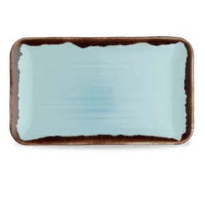 Dudson Harvest Organic Rectangular Plate Turquoise