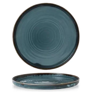 Dudson Harvest Walled Plate Blue