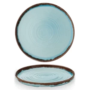 Dudson Harvest Walled Plate Turquoise