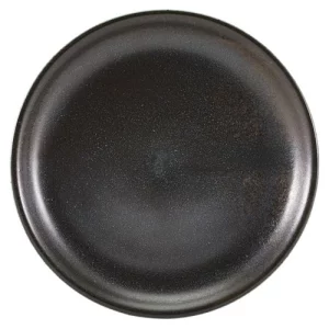 GenWare Terra Porcelain Coupe Plate Cinder Black