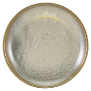 GenWare Terra Porcelain Coupe Plate Matt Smoke Grey 19cm