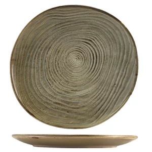 GenWare Terra Porcelain Organic Plate Smoke Grey 25cm