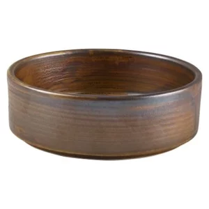 GenWare Terra Porcelain Presentation Bowl Rustic Copper 13cm