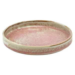 GenWare Terra Porcelain Presentation Plate Rose Pink