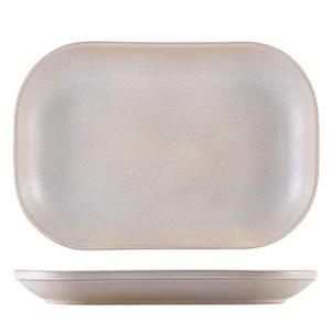 GenWare Terra Stoneware Rectangular Plate Antigo Barley 24