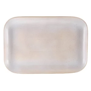 GenWare Terra Stoneware Rectangular Plate Antigo Barley 34.5