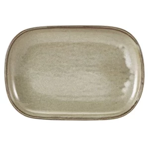 Terra Porcelain Smoke Grey Rectangular Plate 24